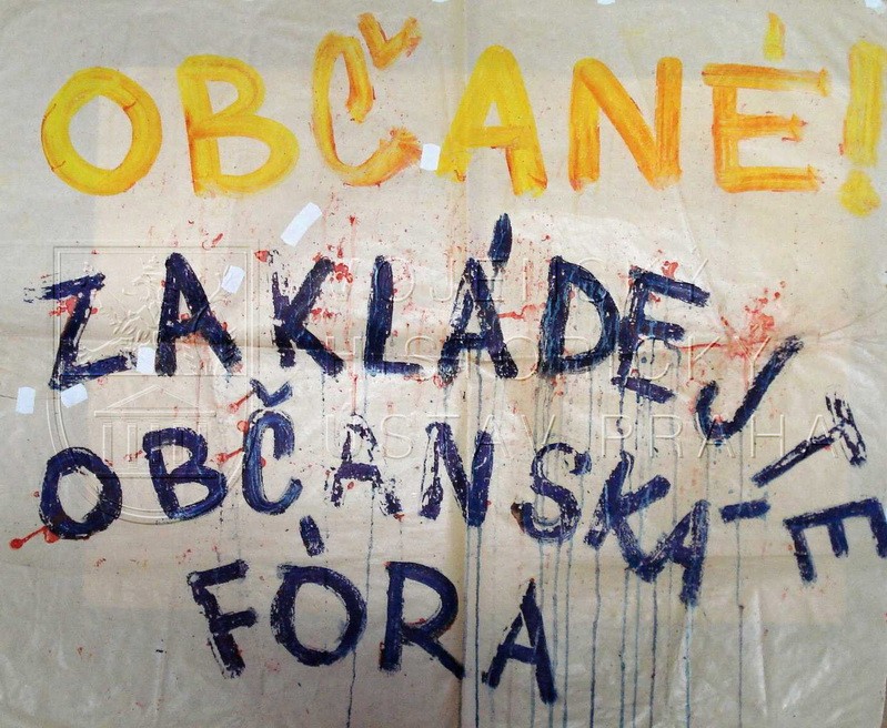 Občané, zakládejte občanská fóra; listopad 1989