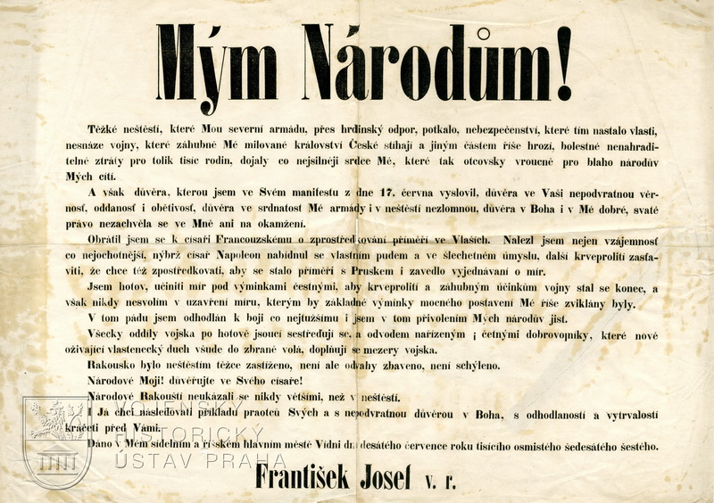 Vyhláška „Mým národům!“ z 10. 7. 1866