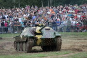 Německý stíhač tanků Jagdpanzer 38 (t) HETZER, vyráběný na podvozku vycházejícího z někdejšího čs. tanku Lt-38.