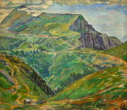 Ladislav Šíma, Monte Baldo přes Bocca di Navene, 1919
plátno, olej
