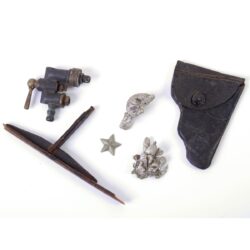 12 Pistol Holster and Debris from Caproni Ca.33 Aircraft in which Milan Rastislav Štefánik died, 1919