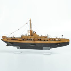 08 Model of French Submarine Curie Q87 made by Surviving Crew Memeber, 1915