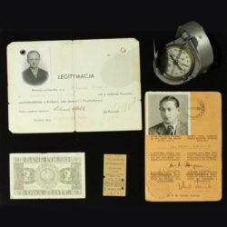 12 Documents and Banknote of Czechoslovak Soldiers Leaving the Protectorate to Poland, 1939