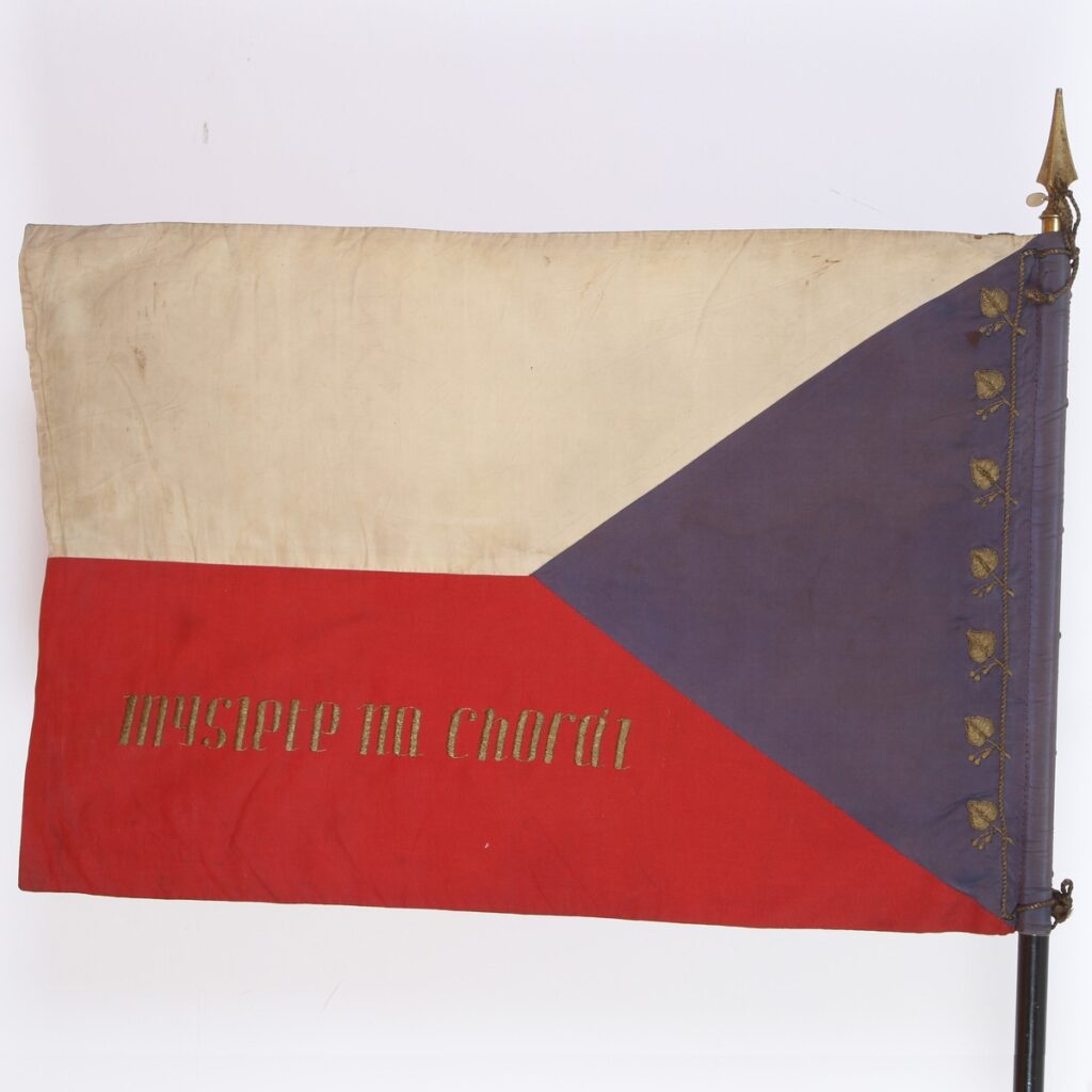 03 Banner for First Transportation of Czechoslovak Volunteers from UK to France, 1940