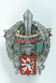 Member of 1st Czechoslovak Division in Italy Badge - Resistance (ODBOJ); awarded to former Member of Protectorate of Bohemia and Moravia Government Army Dalibor Knejfl, 1940s