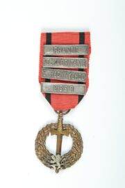 Commemorative Medal of the Czechoslovak Army Abroad - with clasps France, Great Britain, Middle East, USSR (1943-1947)