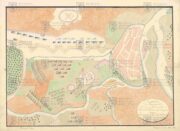 Mapa s titulem. THURN-TAXIS, Friedrich Hannibal. Combate de Donauwerth