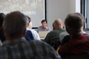 Mgr. Tomáš Kykal, historik VHÚ Praha. Seminář "1914 - válkou probuzeni". Armádní muzeum Žižkov, 1. 10. 2024. FOTO Jiří Reichl, VHÚ Praha