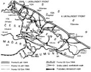 Východokarpatská operace Rudé armády sestávala z Karpatsko-dukelské operace 38. armády 1. ukrajinského frontu a 1. gardové armády 4. ukrajinského frontu a Karpatsko-užhorodské operace 18. armády a 17. gardového střeleckého sboru 4. ukrajinského frontu.