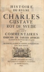 PUFENDORF, Samuel von. Histoire du regne de Charles Gustave Roy de Svede