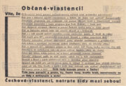 Ilegální Leták Vlajky z období Druhé republiky (4)