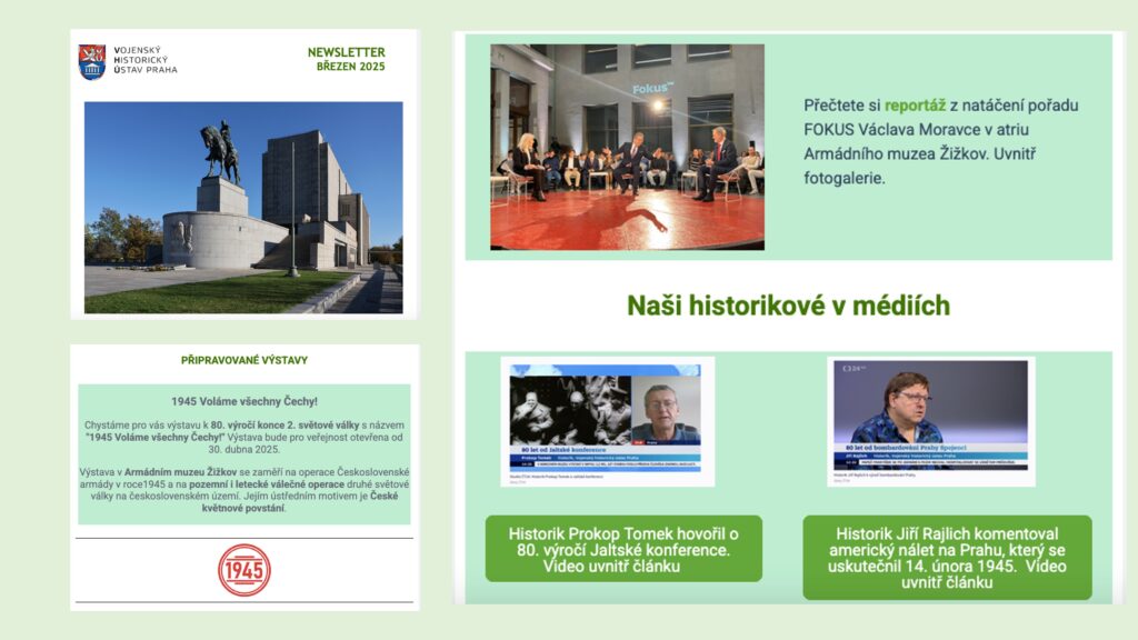 Vojenský historický ústav Praha představuje první vydání svého newsletteru