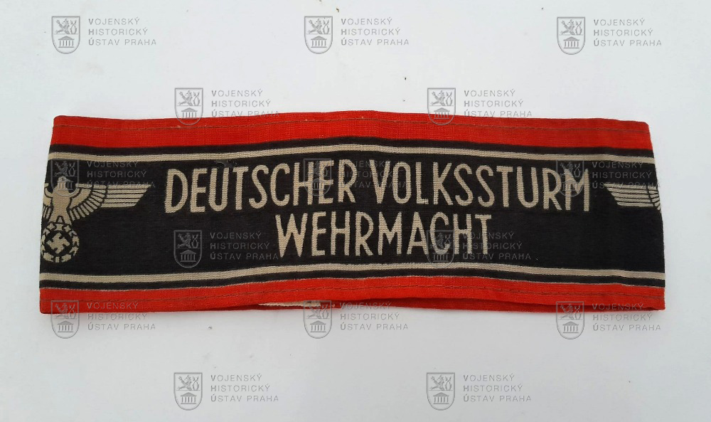 Rukávová páska Deutscher Volkssturm, 1945