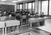 Při výstavbě vysokoškolských center v armádě bylo dbáno na moderní vybavení učeben a poslucháren. FOTO Sbírka VHÚ Praha