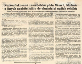 Osídlovací dekret z 20. července 1945