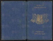 Diplomatický pas plk. Františka Moravce, 1936, 24 s.  (1)