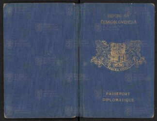 Diplomatický pas plk. Františka Moravce, 1936, 24 s.