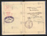 Diplomatický pas plk. Františka Moravce, 1936, 24 s. (4)