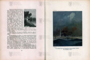Ukázka textu a ilustrace útoku U-12 na francouzskou bitevní loď Jean Bart; LERCH, Richard. Egon Lerch U XII