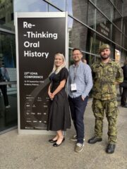 Tým přednášejících z VHÚ Praha. Zleva: Lucie Felcan Rajlová, Michal Louč a mjr. Pavel Stehlík. Fotografie: VHÚ Praha