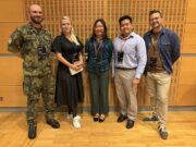 Pracovníci VHÚ Praha a zástupci z Ministerstva obrany (MINDEF) Singapuru: paní Faith Leong a pan Kelvin Lou.
Fotografie: VHÚ Praha