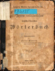 DUMEK, Josef. Nový vojenský slovník německo-český