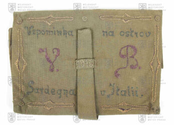 Pouzdro na dopisnice z italského zajateckého tábora, 1916