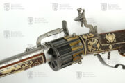 Kulovnice revolverová s křesadlovým zámkem, střední Evropa, konec 16. století (6)