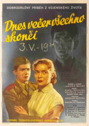 Výtvarné umění-Plakát k filmu Dnes večer všechno skončí