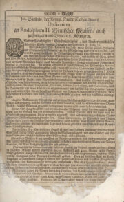 Dedikační list věnovaný císaři Rudolfu II. HÁJEK z Libočan, Václav. Boehmische Chronik