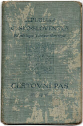 Česko-slovenský cestovní pas na jméno Kurt Brunn, 1939