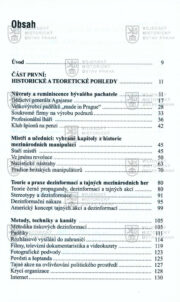 První strana obsahu. BITTMAN, Ladislav. Mezinárodní dezinformace