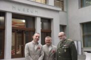 Martin Chlumský, Michal Biurian a Aleš Knížek před zahájením programové konference ČOS v AMŽ Praha. FOTO Jiří Reichl, VHÚ Praha