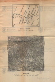 Rozkládací příloha s mapami. KUBALA, Eduard a HONL, Ivan. Bojiště u Chlumce (1126, 1813)