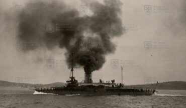 Pohled na pobřežní bitevní loď SMS Wien