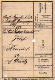 Rakousko-uherský Vojenský pas generála Josefa Kroutila, 1899 (5)